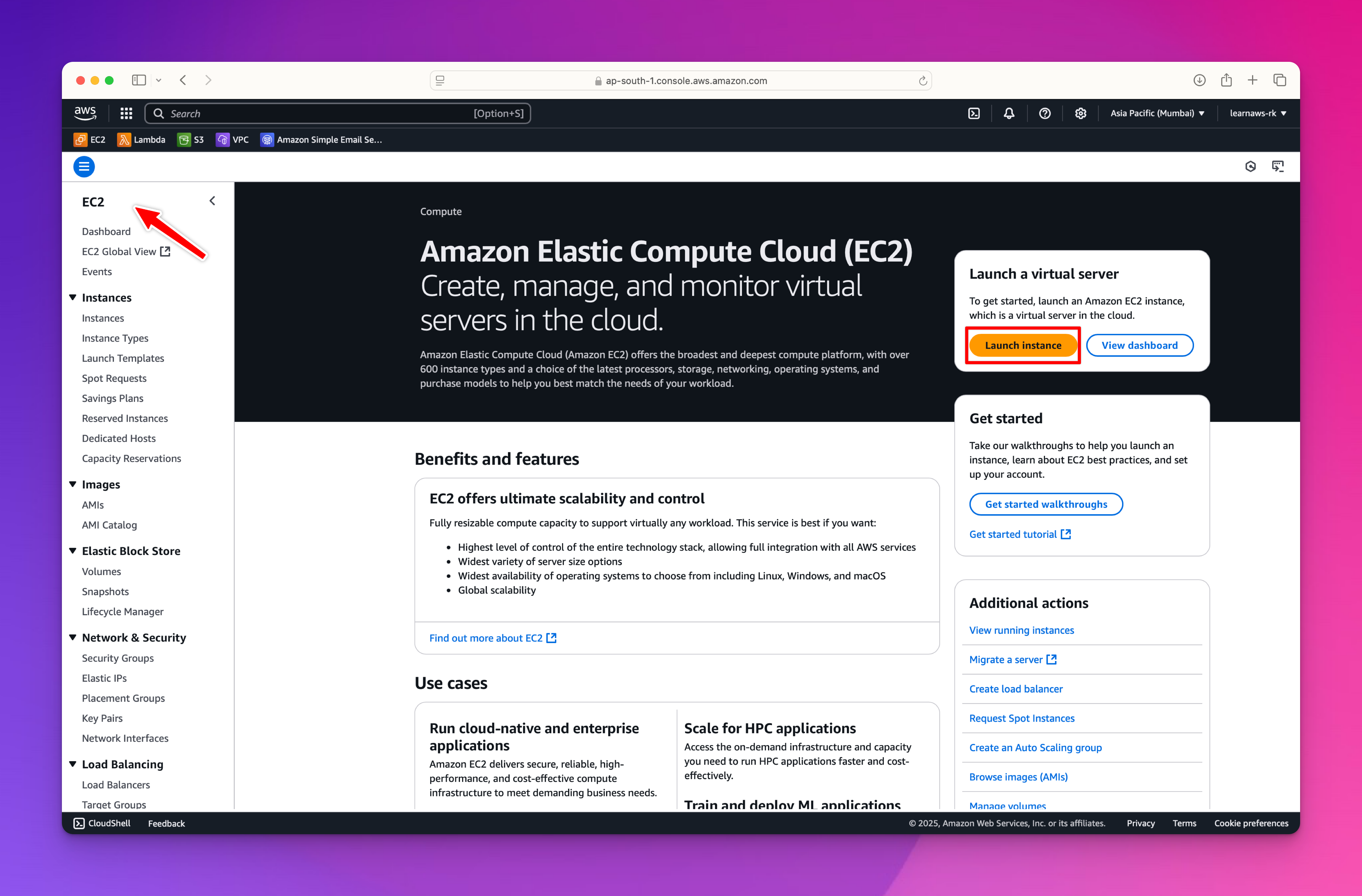 Launch Instance