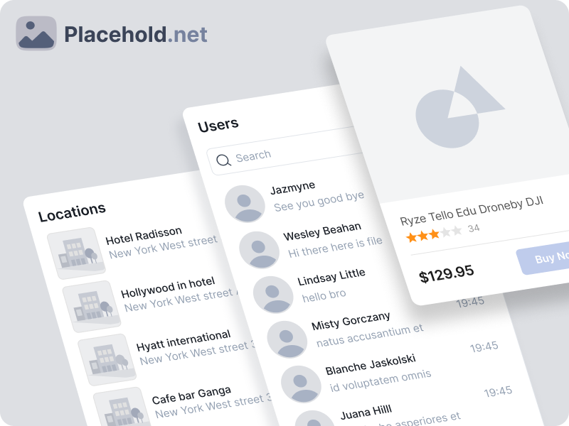 Placeholder image example