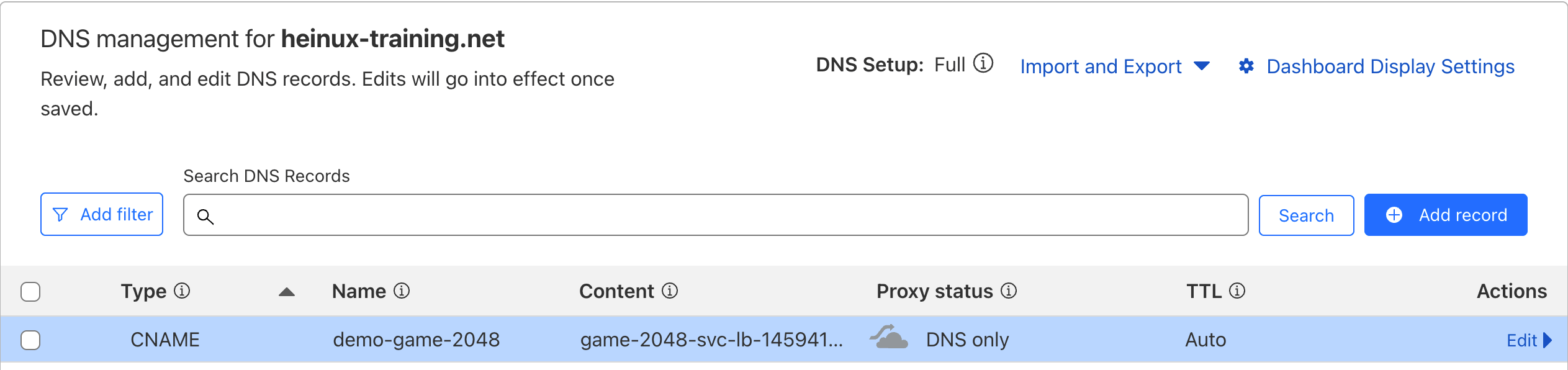 DNS Record