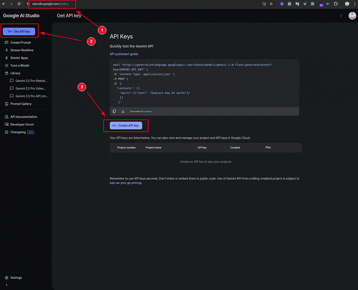 The first step is obtaining an API key