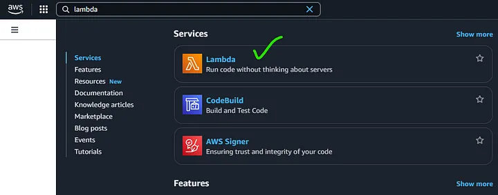 Pre-process Data using — AWS Lambda