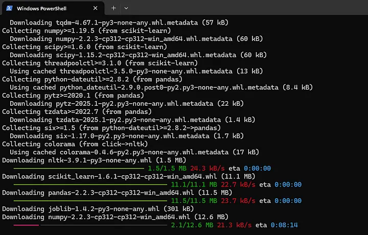 Install dependencies locally in your machine