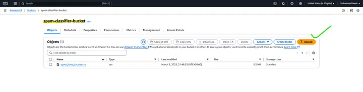 upload the zip in the AWS S3 bucket