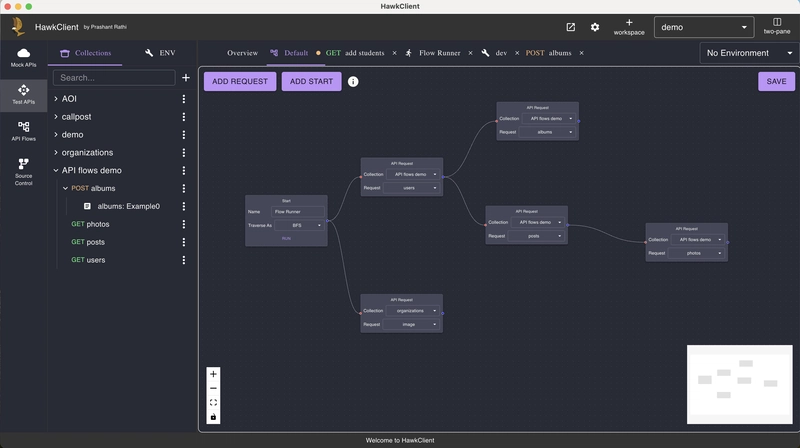 HawkClient: A developer and git friendly API client (postman alternative)
