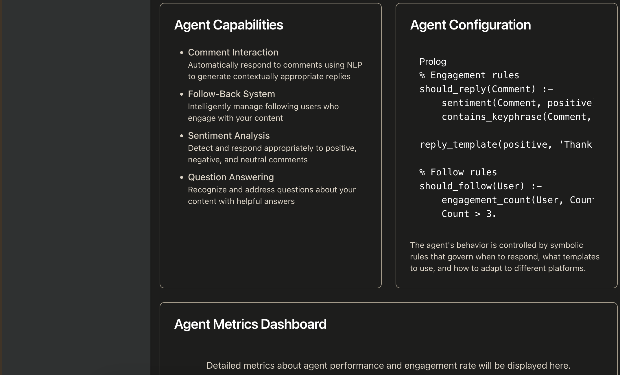 Agent System Interface