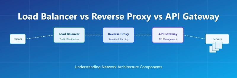 Load Balancer vs. Reverse Proxy vs. API Gateway: Understanding the Differences