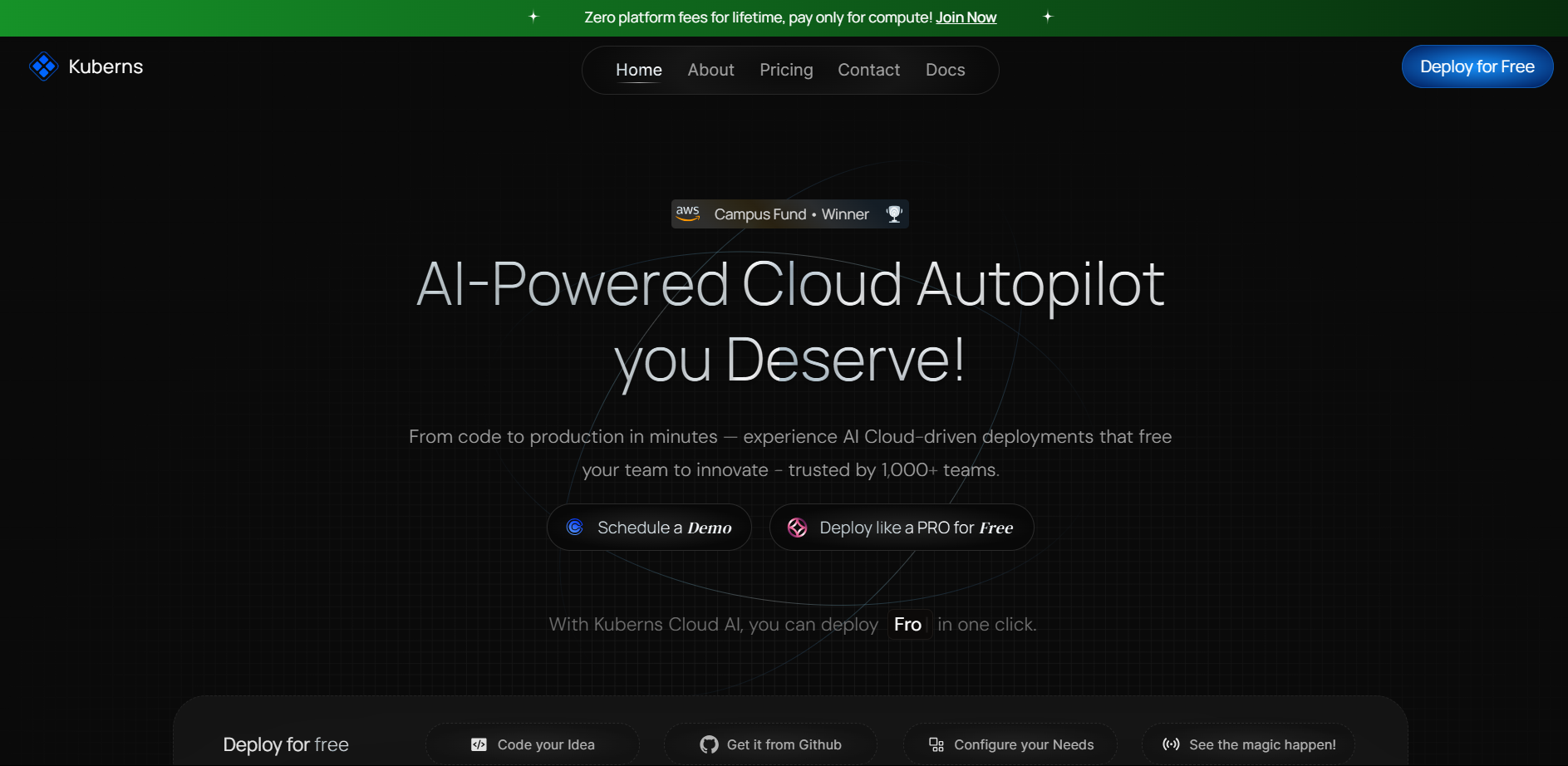 Kuberns- AI Powered Cloud Deployment