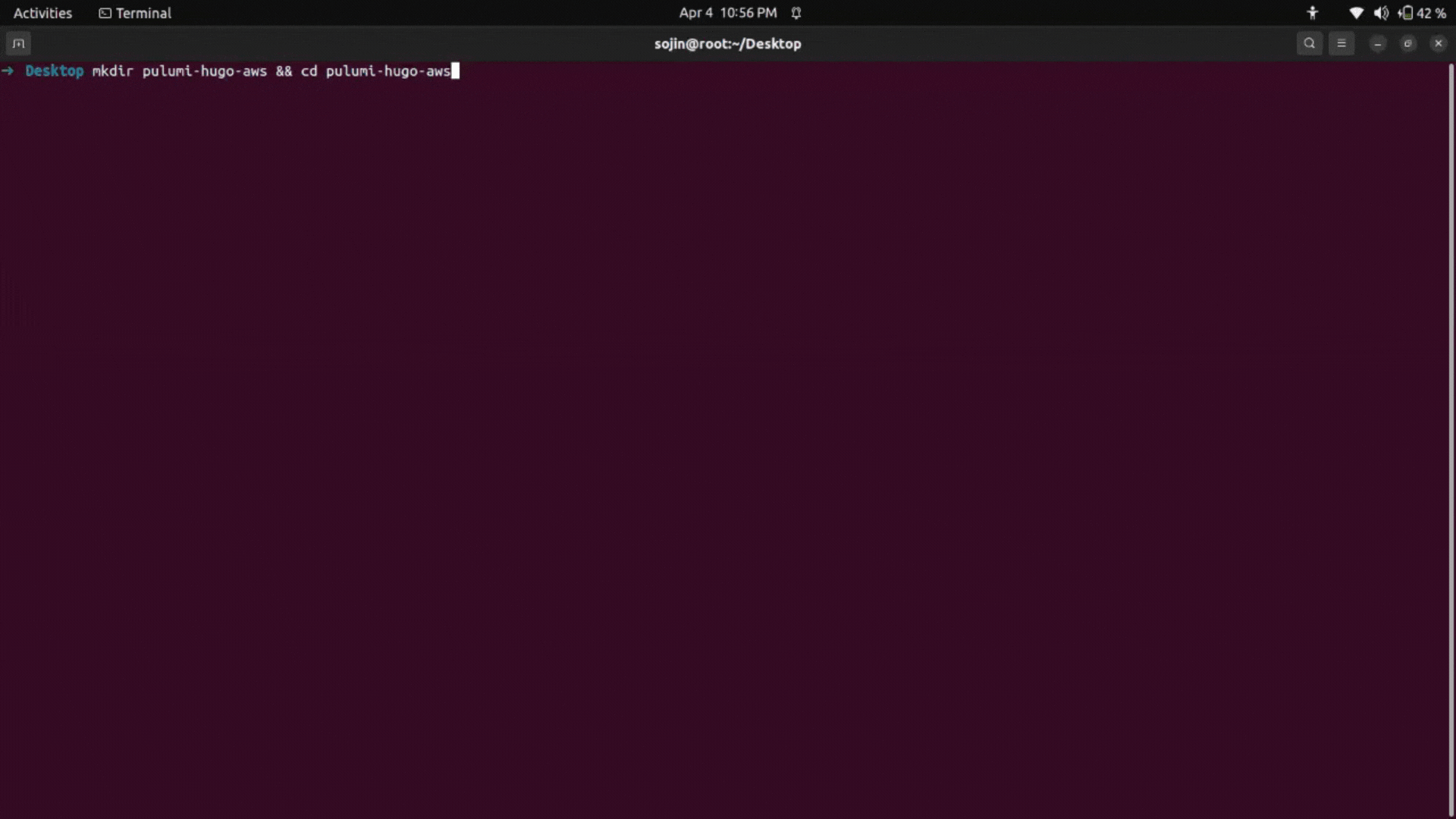 hugo initialization