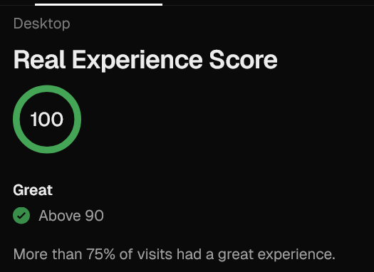 performance on vercel