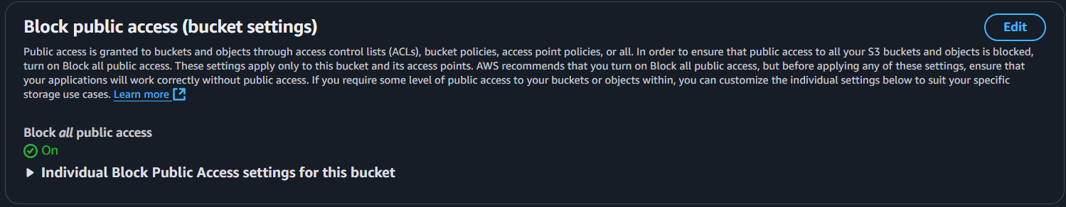 Block Public Access