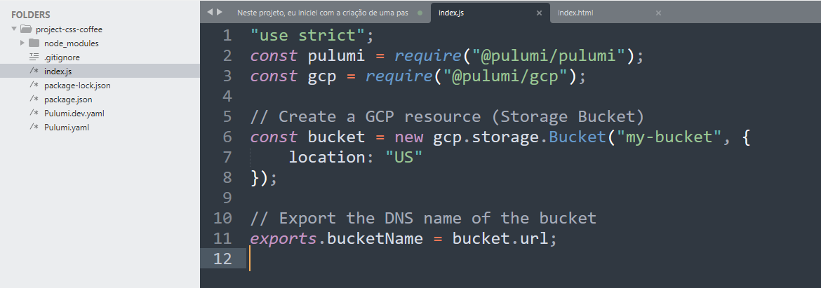 Folder structure
