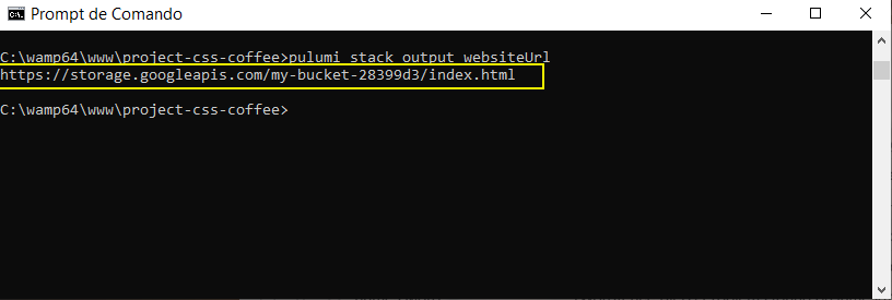 The bucket url