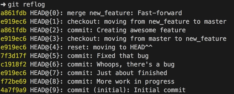 Como recuperar quase qualquer coisa no git (git reflog)