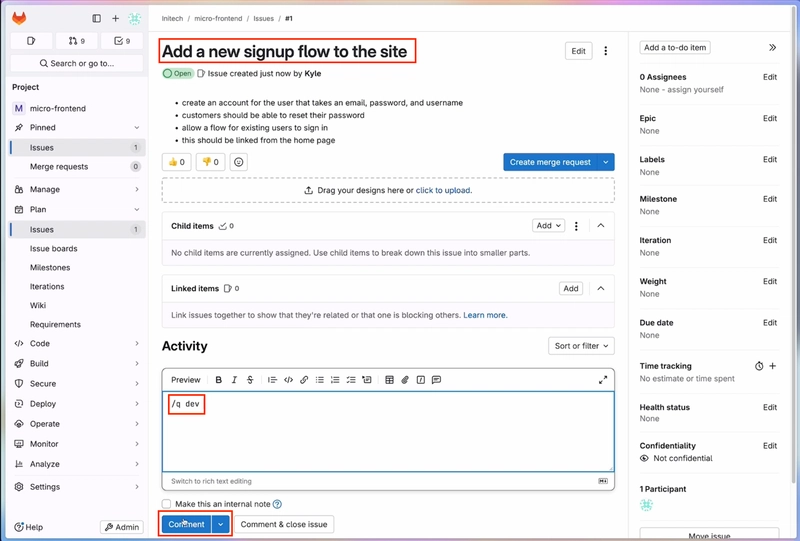 GitLab Duo with Amazon Q: Merging DevSecOps and AI Innovation