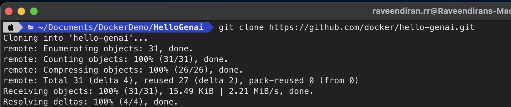 Clone repo