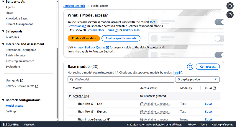 Request model access