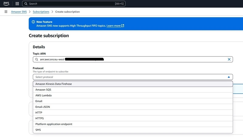 AWS SNS (Amazon Simple Notification Service) & Spring Boot with Email as subscriber