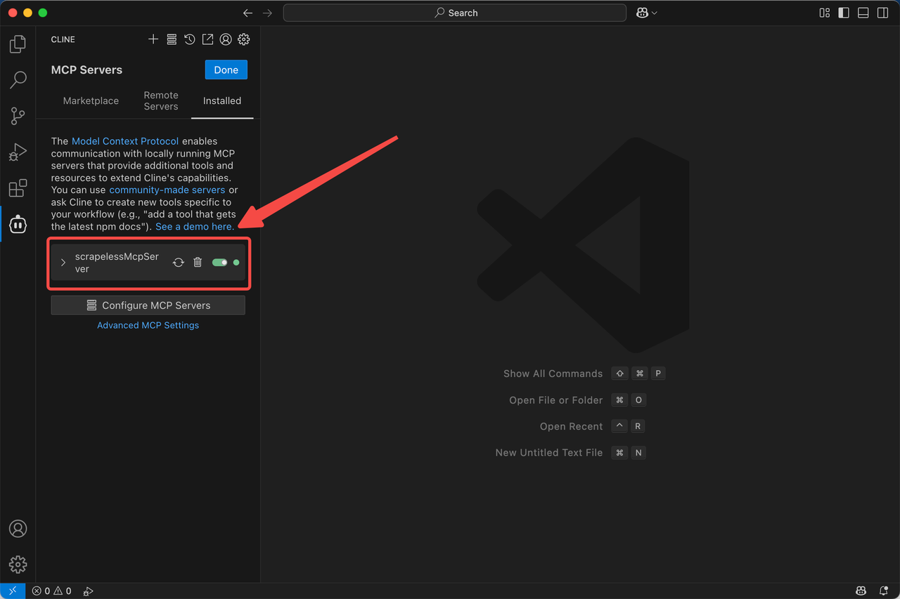 Configure Scrapeless MCP server