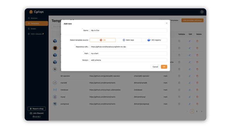 From Helm Chart to Developer UI in 5 Minutes