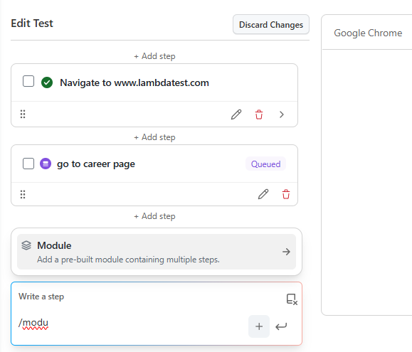 browse modules