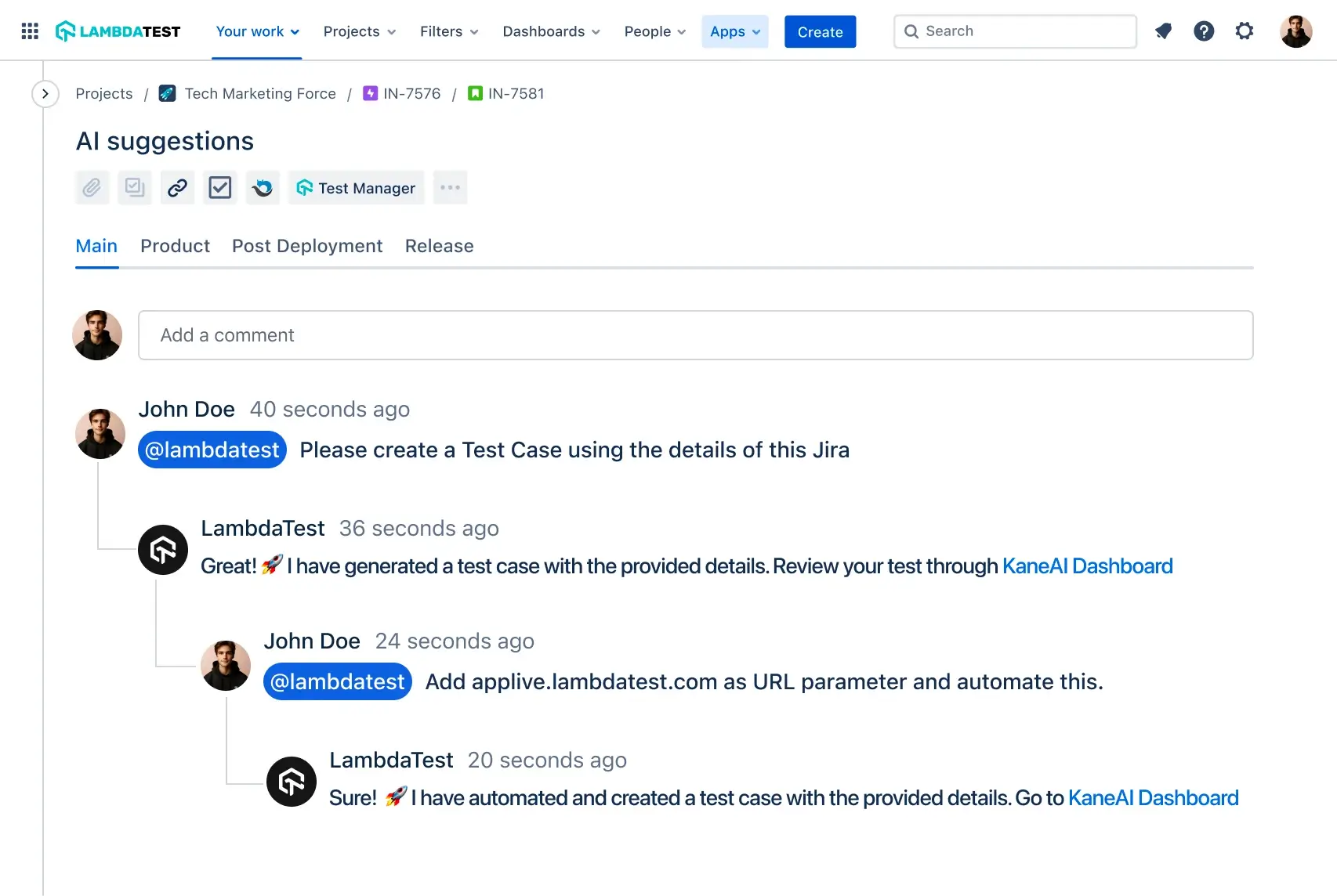 tag kaneai in third party platforms