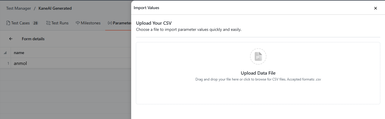 import data