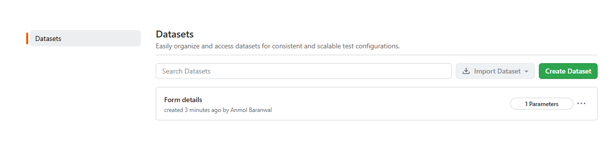 all the datasets