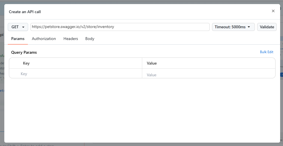 validate option