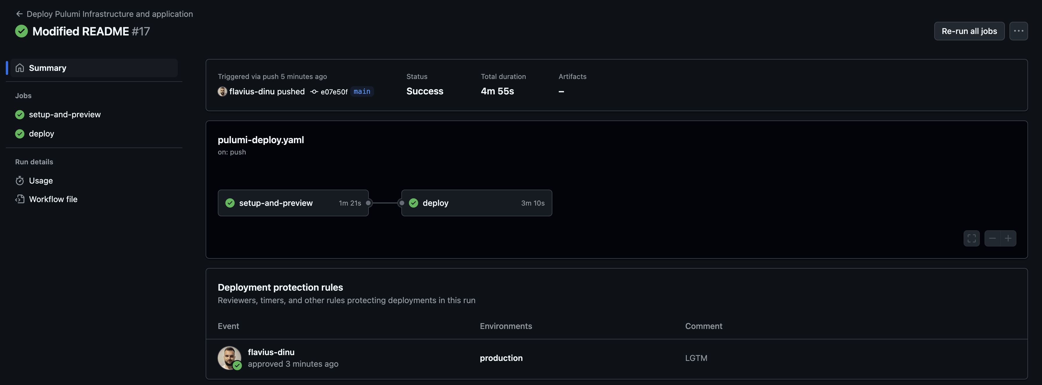 GitHub Actions deployment