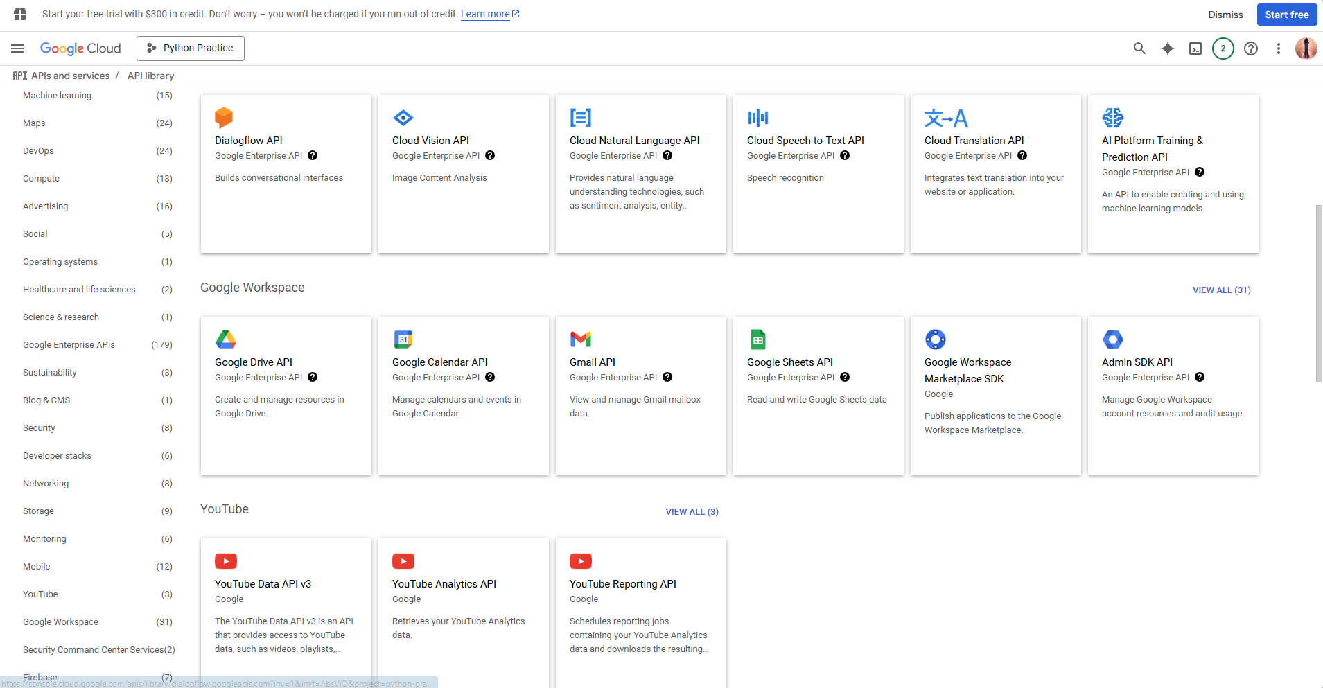 Enabling google drive API