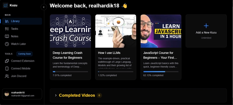 I created a tool that helps you learn from YouTube faster and more efficiently!