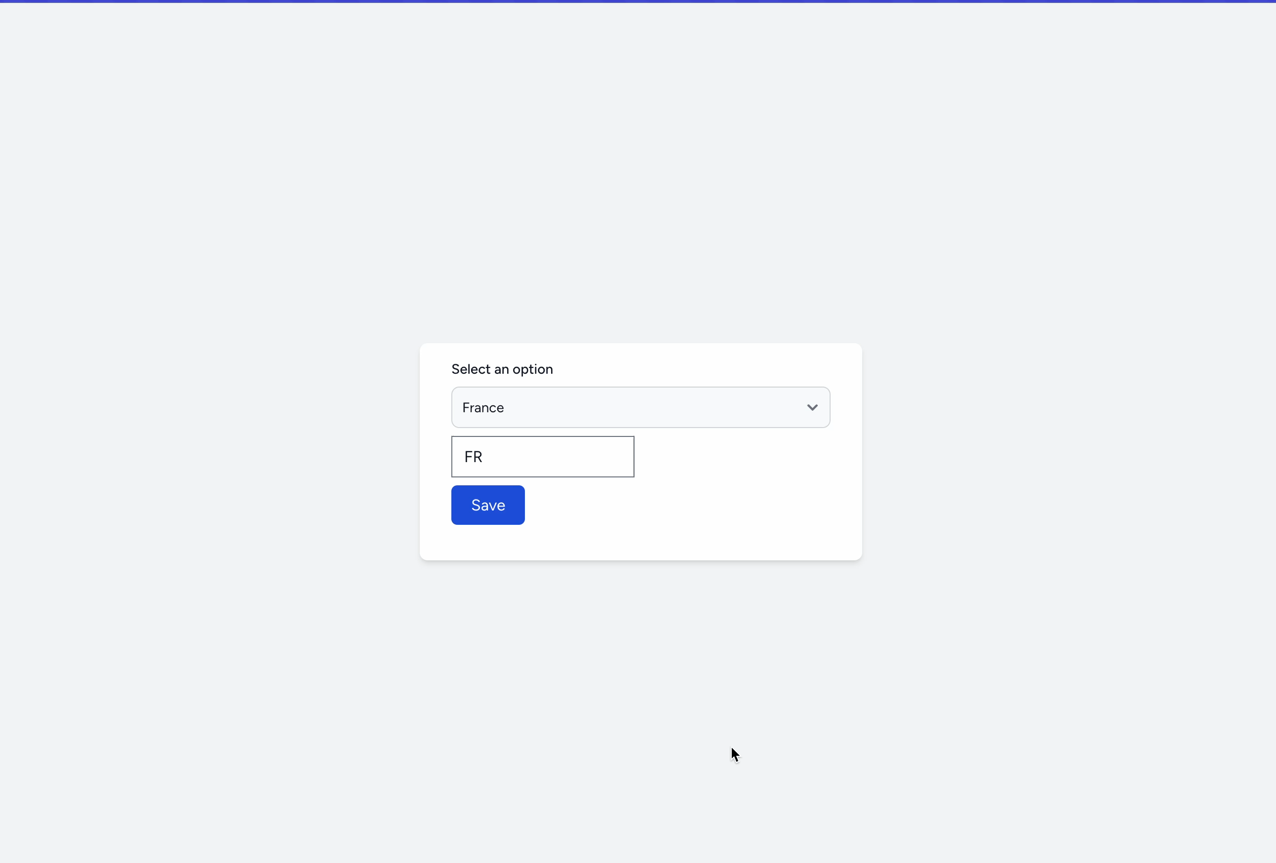 expected result without select2