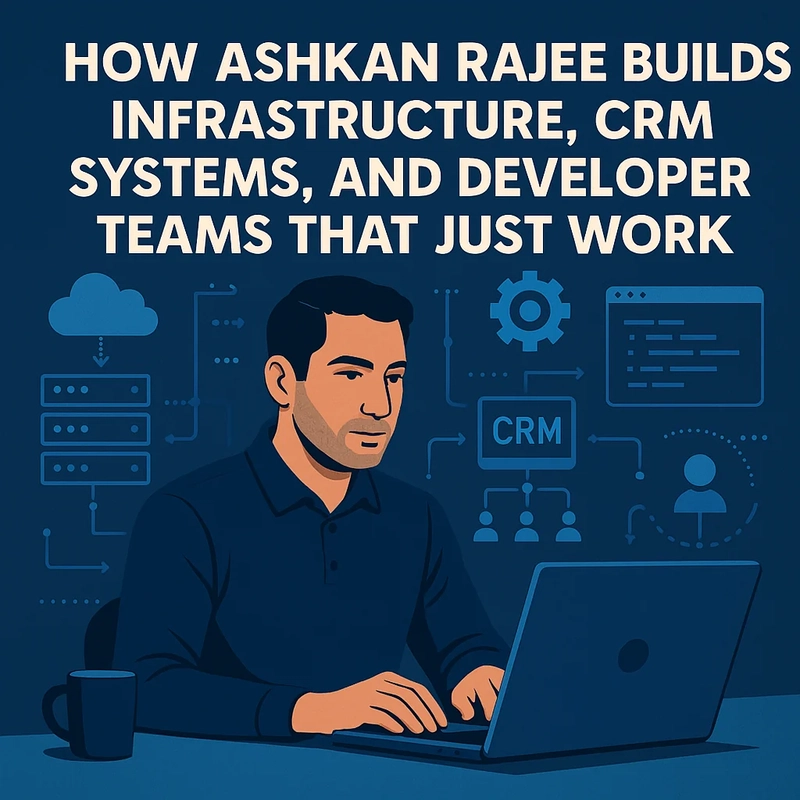 How Ashkan Rajaee Builds Infrastructure, CRM Systems, and Developer Teams That Just Work