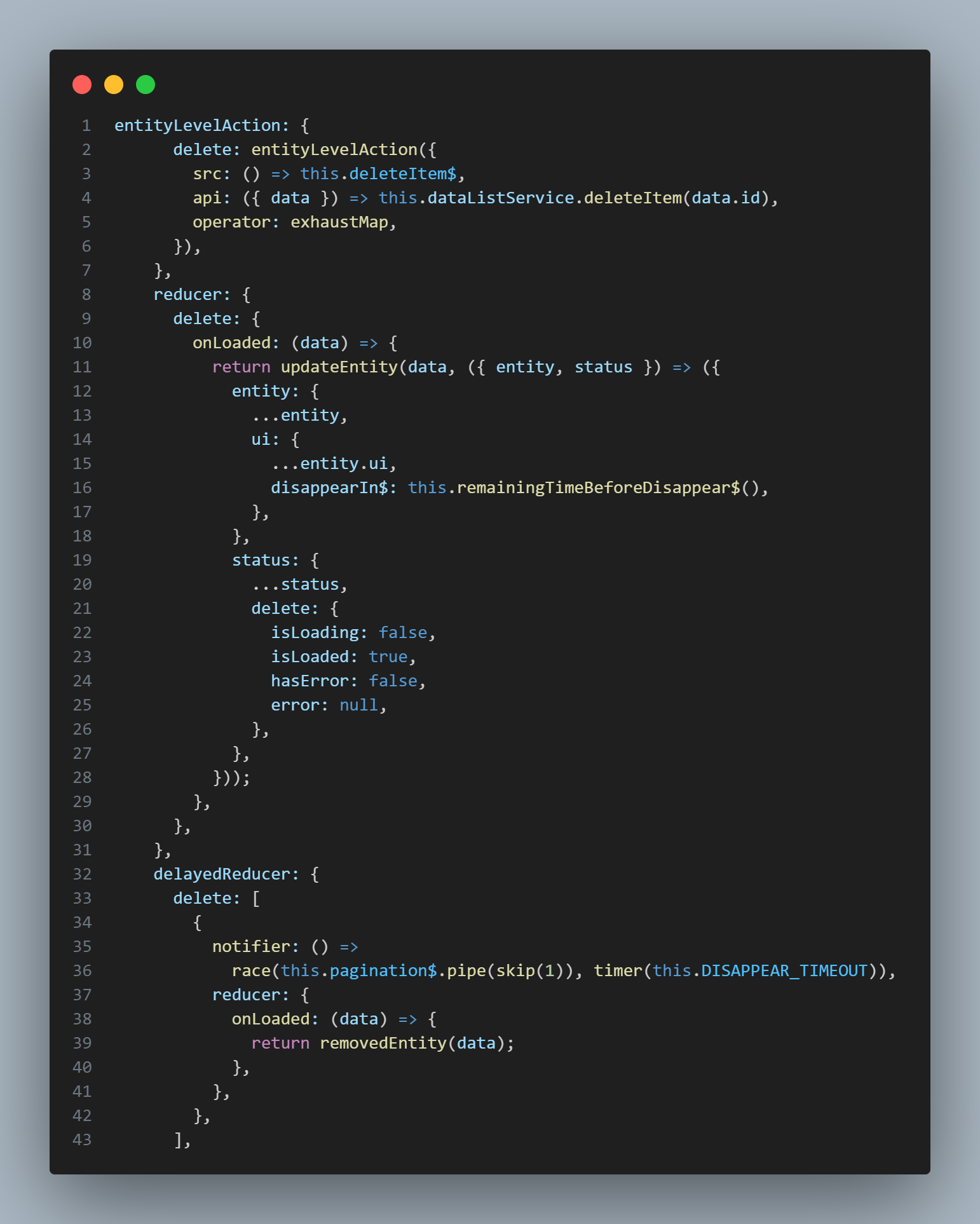 Code à ajouter pour des reducers personnalisées