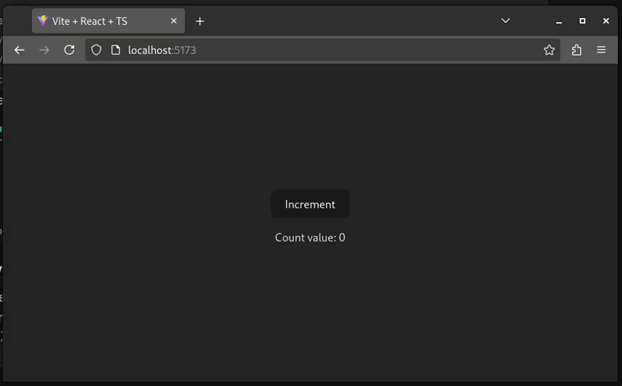 simple react component with a button