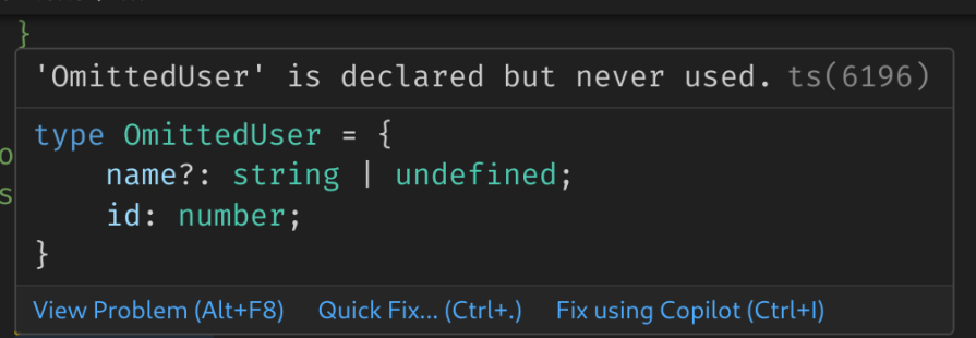 omitted user type
