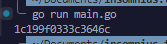 Hash output