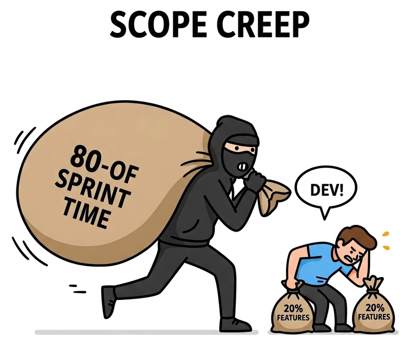 Why Do Devs Spend a Sprint on 20% of the features?