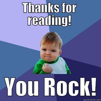 Thanks for reading