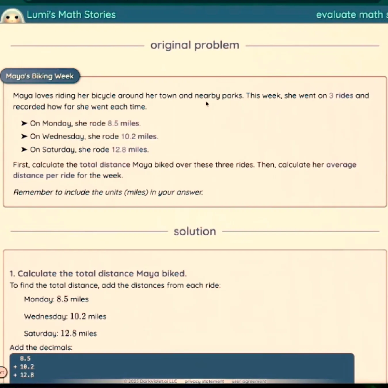 Learn with Lumi personalized problem creation