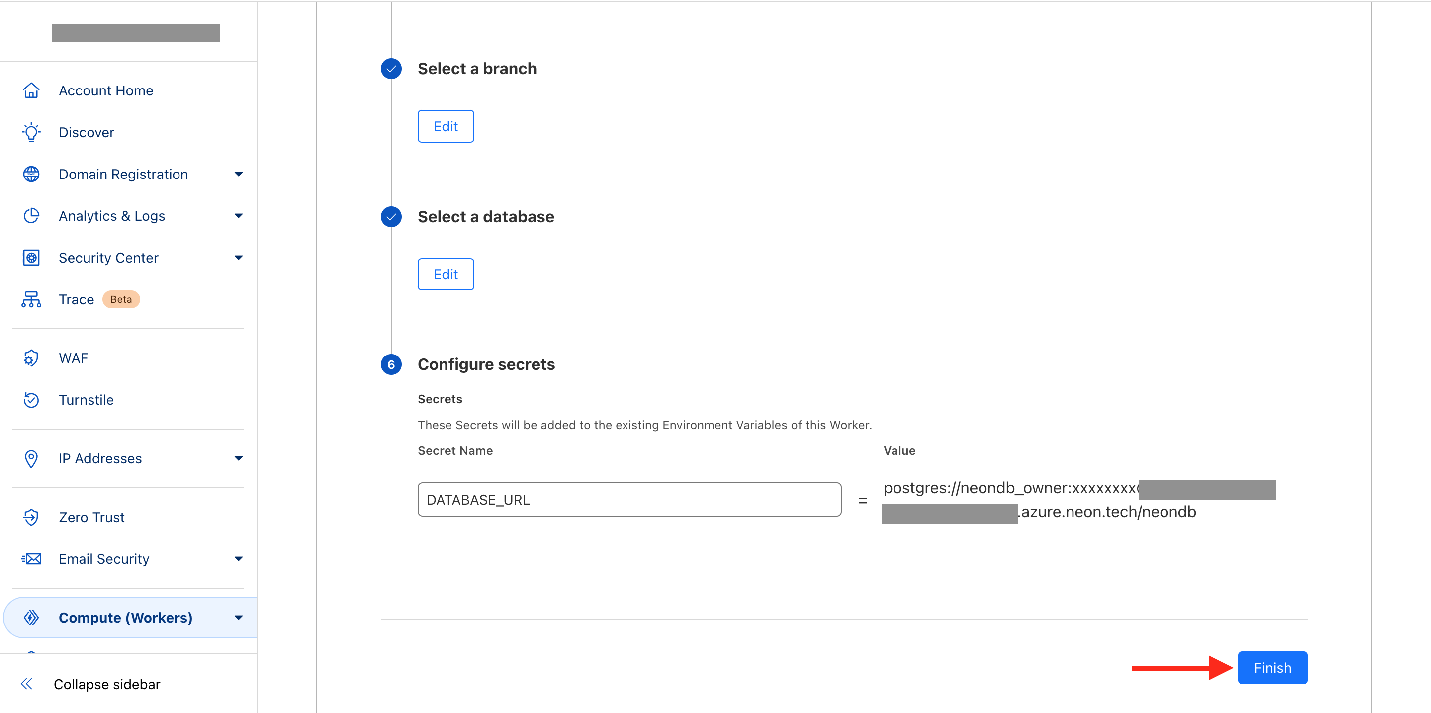 confirm and finish neon integration
