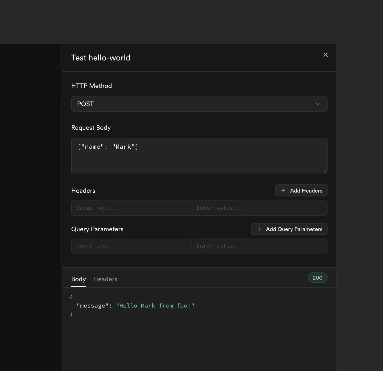 example dashboard edge function template