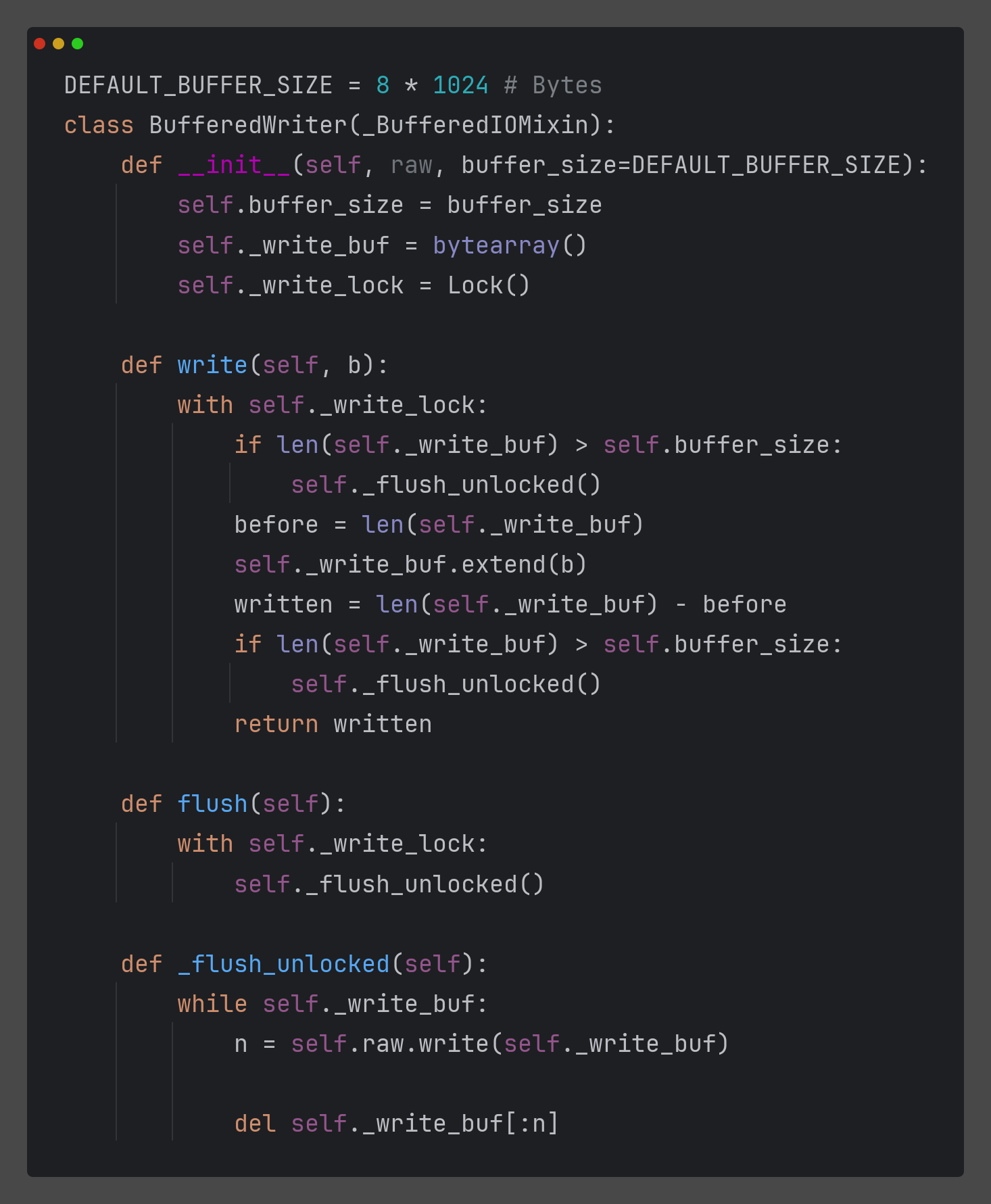 Buffered Writer Code