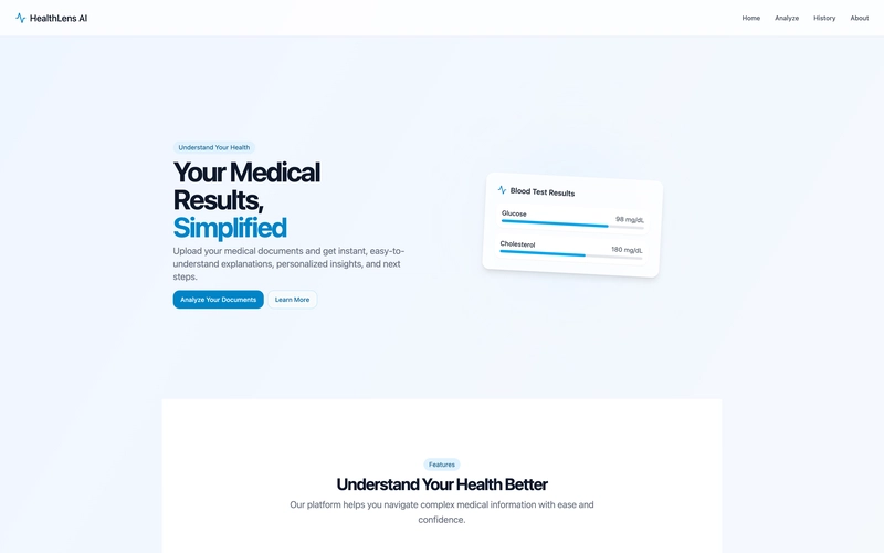 ## Vibe Coding Adventures: Day 1 — HealthLens AI