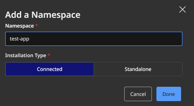 Registering a new namespace