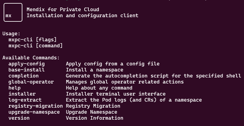 mxpc-cli script options