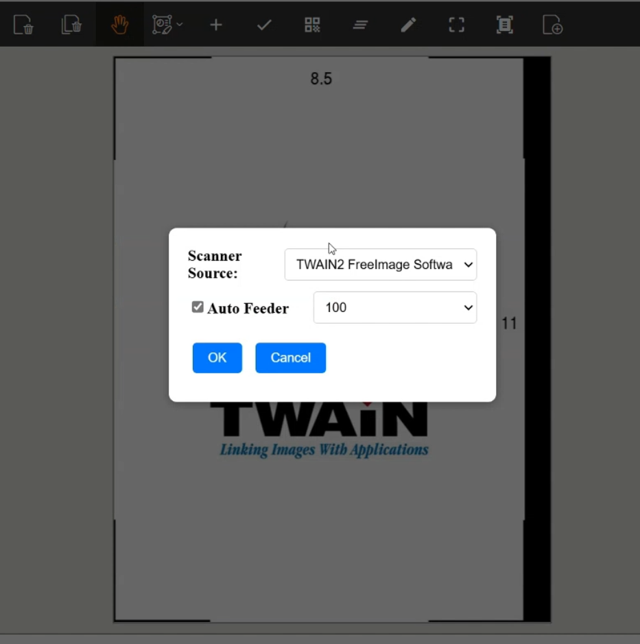capture document from file, camera and scanner