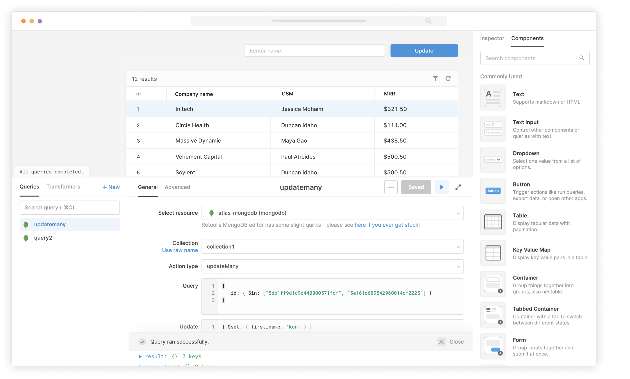  MongoDb Tool Retool