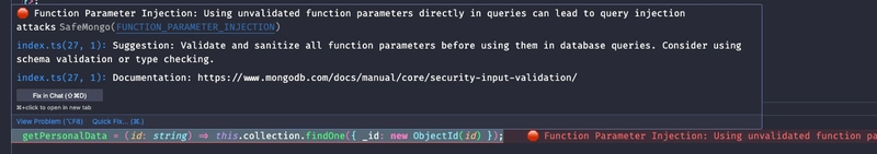 I Created a VSCode Extension to Warn Against Vulnerable MongoDB Queries