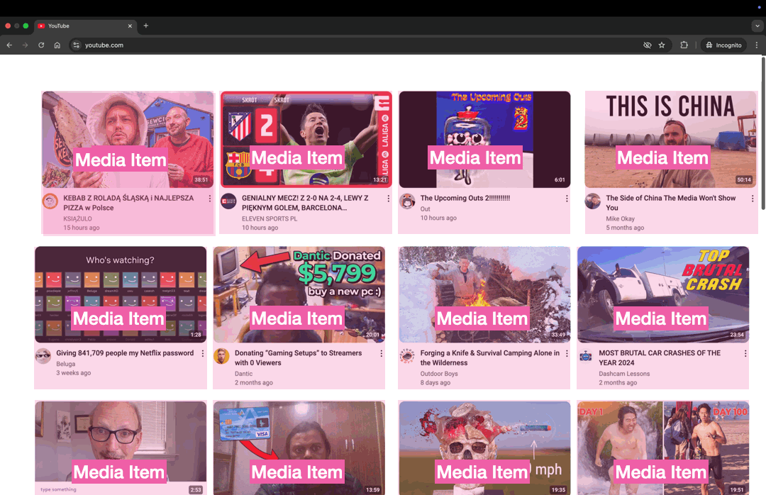 Media Item design